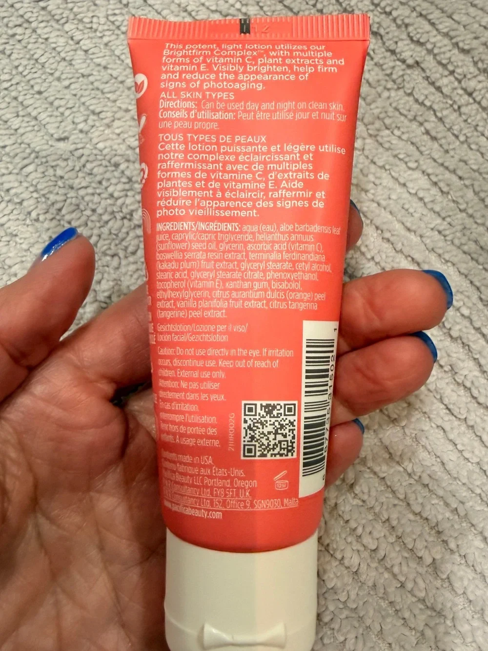 PACIFICA Glow Baby Vitaglow Face Lotion with Vitamin C and E NEW